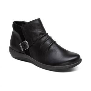 NEW AETREX women's luna buckle boot in black